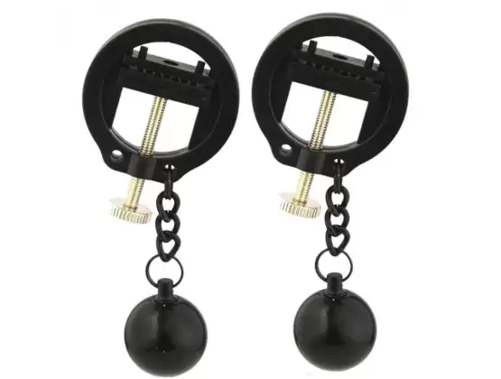 Weighted Orbs Torture Nipples Clamps