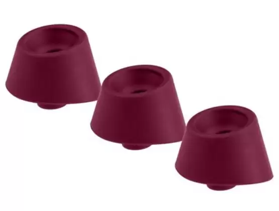 Womanizer Duo Silicone Heads 3 Pack Bordeaux