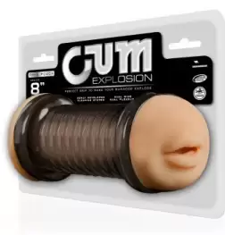 Cum Explosion 8 Inch Mouth And Pussy Dual Pleasure Masturbator