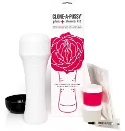 Clone-A-Pussy Plus+ Silicone Casting Kit with Sleeve Hot Pink