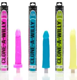 Clone-A-Willy Vibrating Silicone Green Glow in the Dark