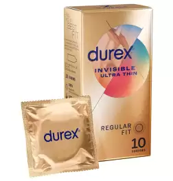 Durex Invisible Ultra Thin Condoms - 10 Pack
