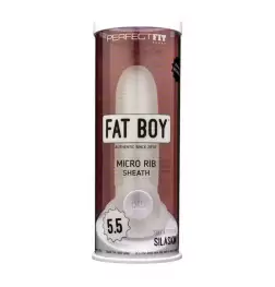Perfect Fit Fat Boy Micro Ribbed Sheath Clear