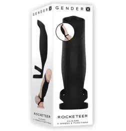 Gender X ROCKETEER Vibrating Sleeve - Black
