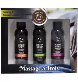 Hemp Seed Massage A Trois Scented Massage Lotion Kit