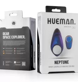 Hueman Neptune Remote Controlled Vibrating Cock Ring