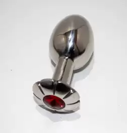 Jewelled Lotus Metal Small Butt Plug