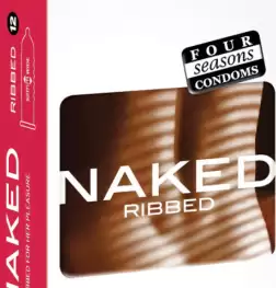 Naked Ribbed Condoms 12 pack