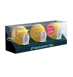Satisfyer Masturbator Eggs - Fierce 3 Pack