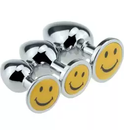 Smiling Face Steel Anal Plug