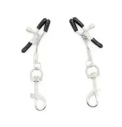 Metal Nipple Clamp With Leash Clips