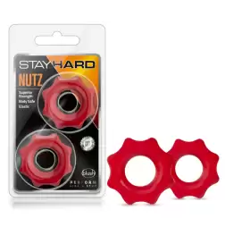 Stay Hard Nutz - Red Set Of 2