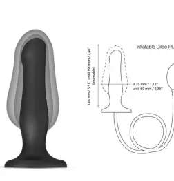 STRAP-ON-ME HYBRID Inflatable Dildo Plug