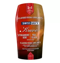 Swiss Navy Krave 2-In-1 Flavored Personal Lubricants 50ml