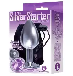 The 9's Silver Starter Jeweled Plug