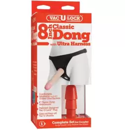 Vac-U-Lock 8" Classic Ultra Harness with Dong