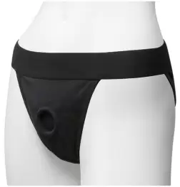 Vac-U-Lock Panty Harness Plug Full Back L/XL Black