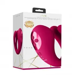 Yoko - Triple Action Vibrator Dual Prongs with Clitoral Wave